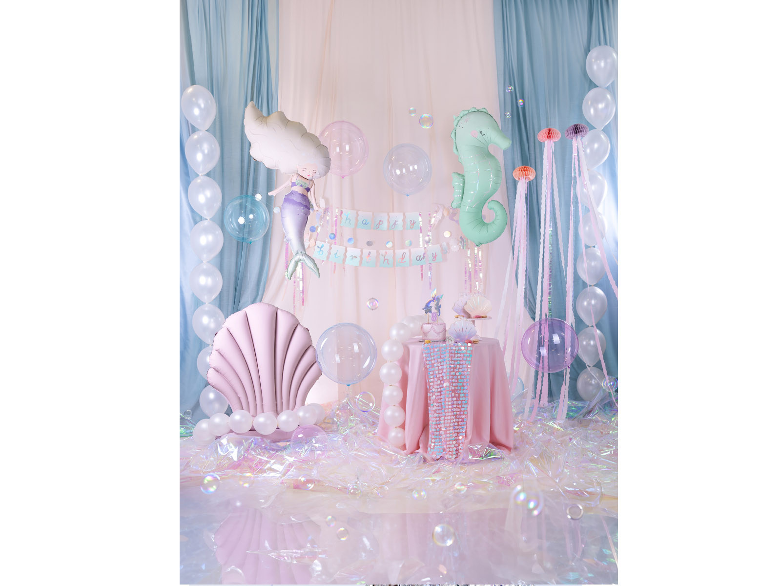 Balon foliowy Konik morski 47x98cm FB251 PartyDeco